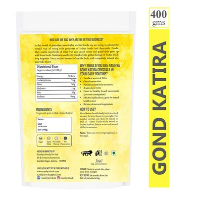 Namhya Tragacanth Gum Crystals 400 gm - Herbal Dietary Supplement