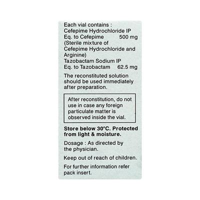 Magnova 500mg+62.5mg Injection 1'S - Bacterial Infections-Cep