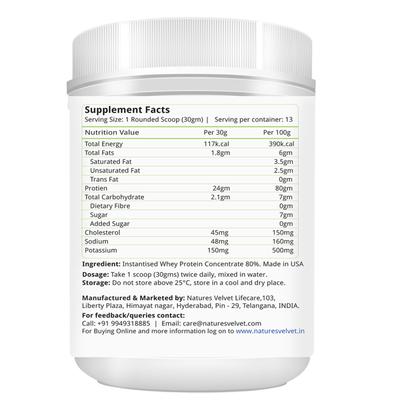 Natures Velvet Keto Protein Powder 400 gm - Speciality Medicines