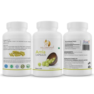 Goldenacacia Herrbals Amla 500 mg Capsule 60's - Pure Herbs
