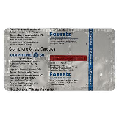 UBIPHENE C 50 Capsule 10's - Hormonal Therapy-Tro