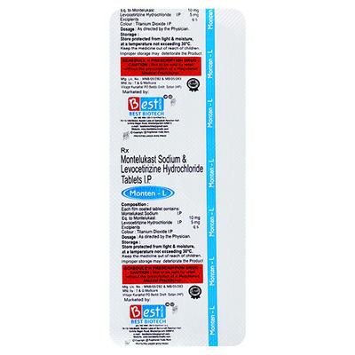 MONTEN L Tablet 10's - Allergies-Ant