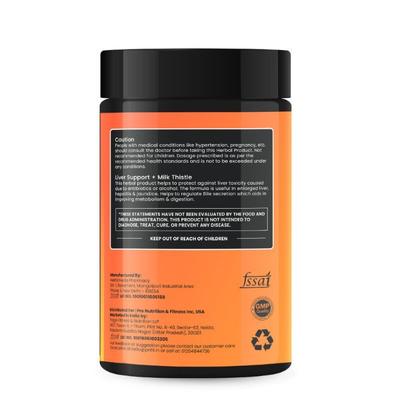Pro Nutrition & Fitness Milk Thistle 500mg Dietary Supplement Capsule 90's - Workout Essentials