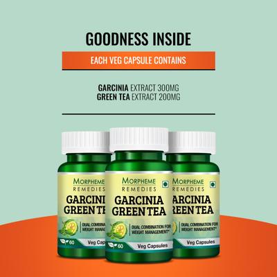 Morpheme Remedies Garcinia Green Tea - 500mg Extract 60's - Teas