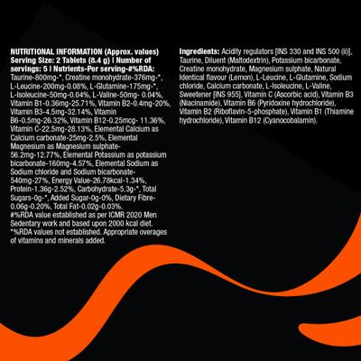 Fast&Up Nightout Tablet - Fizzy Lemon Flavour 10's - Energy Drinks