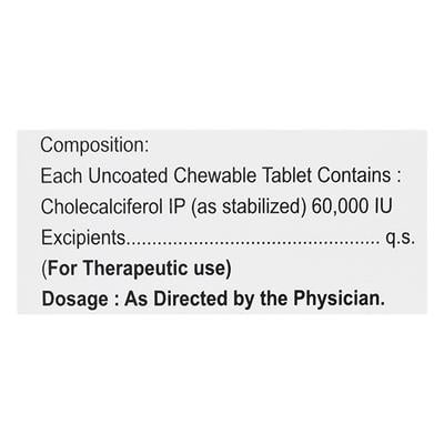 CALVOX 60K ORANGE FLAVOUR Chewable Tablet 4's - Supplements-Vit