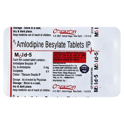 MOLD 5mg Tablet 10's - Hypertension-Cal