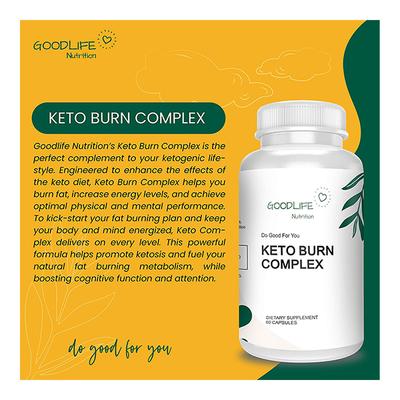 Goodlife Nutrition Keto Burn Complex Capsule 60's - Herbal Dietary Supplement