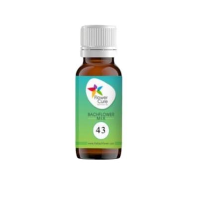 Flower Cure Bach Flower Mix 43 Drops 30 ml - Homeopathic Drops