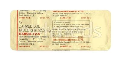 Carca 12.5mg Tablet 10'S - Hypertension-Bet