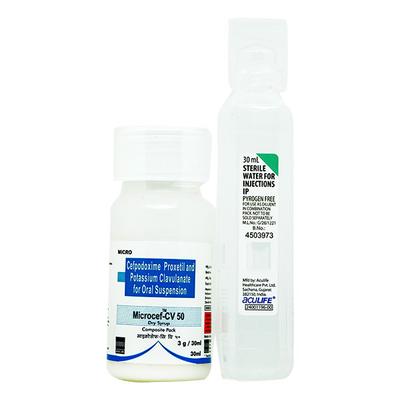 Microcef CV 50 Dry Syrup 30ml - Bacterial Infections-Cep