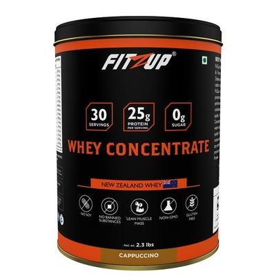 Fitzup Whey Concentrate - Cappuccino Flavour 2.3 lb - Whey Proteins