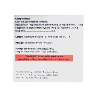 DAPAHENZ S 10/50 Tablet 10's - Diabetes-Ant