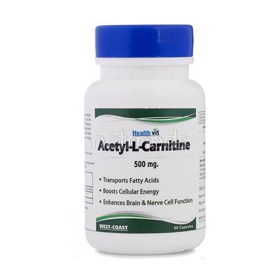 HealthVit Acetyl-L-Carnitine 500 mg Capsule 60's - Amino Acids