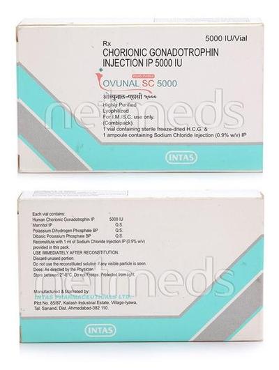 Ovunal SC 5000IU Injection 1's - Hormonal Therapy-Tro
