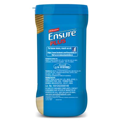 Ensure Plus Dual Protein System Nutritional Powder - Vanilla Flavour 1 Kg (Pet Jar) - Protein Supplements