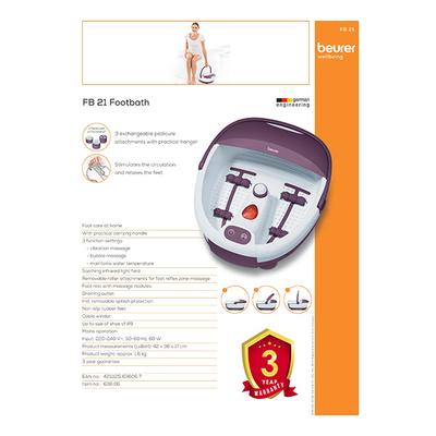 Beurer Footbath Massager (FB 21) - Massagers