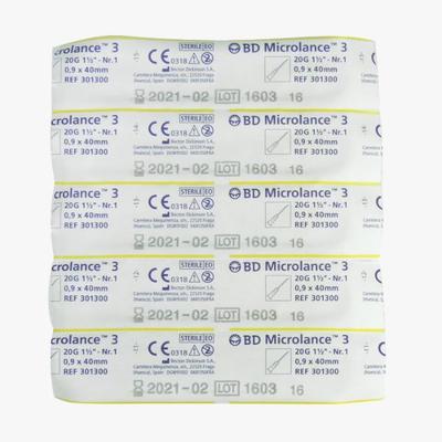 BD Microlance 3 Needle (20G x 0.9 x 40 mm) (301300) - Syringes And Needles