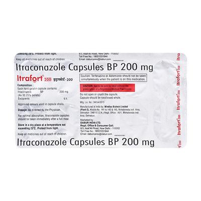 ITRAFORT 200 Capsule 10's - Fungal Infections-Anf