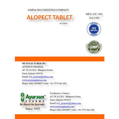 Ayursun Alopect Tablet 60's - Speciality Medicines