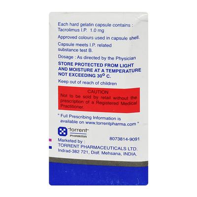 Tacrotor 1mg Capsule 10'S - Auto Immune Disease-Imm