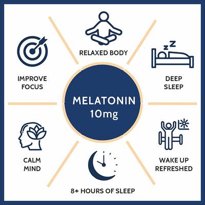 CF Mela-Rest Melatonin 10 mg Veg Tablet 100's - Mental Health
