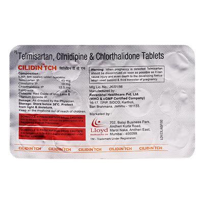 CILIDIN TCH Tablet 15's - Hypertension-Ang