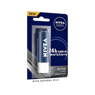 Nivea Men SPF 15 Lip Balm - Active Care 4.8 gm - Lip Balms