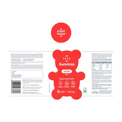 Setu Lutein 10 mg Gummies - Red Grape Flavour 30's - Multi-Vitamins