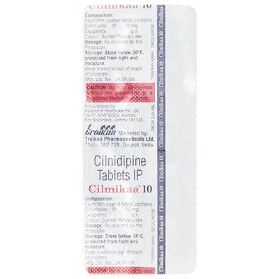 CILMIKAA 10 Tablet 10's - Hypertension-Cal