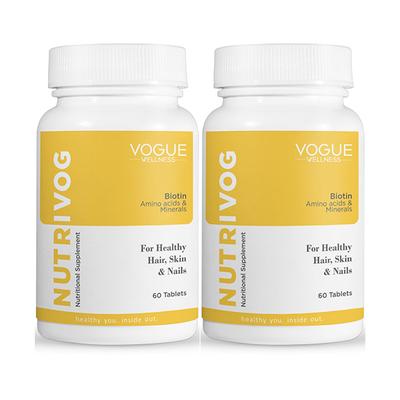 Vogue Wellness Nutrivog Tablet (Pack of 2 x 60's) - Hair & Skin