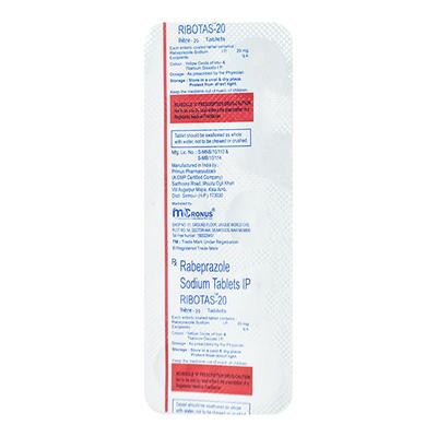 RIBOTAS 20mg Tablet 10's - Ulcer/Reflux/Flatulence-Aaa