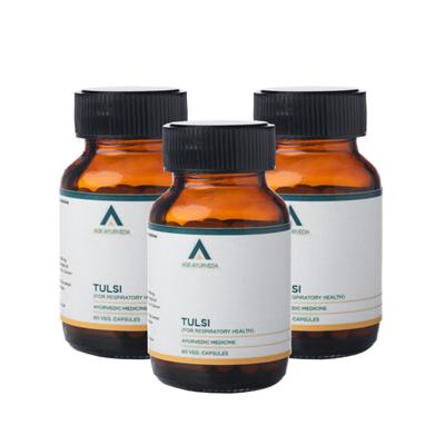 Age Ayurveda Tulsi Veg. Capsule (Pack of 3 x 60's) - Pure Herbs