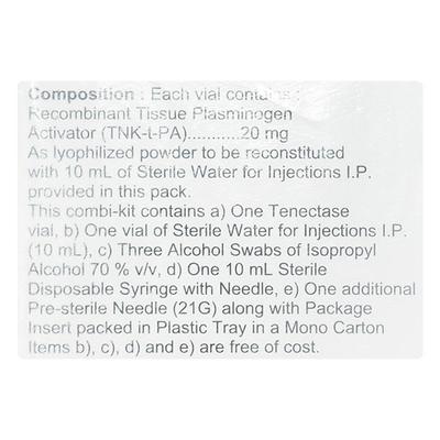 TENECTASE 20 Injection 1's - Blood Clot-Ant
