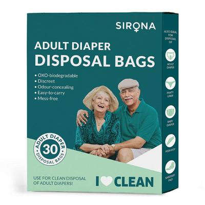 Sirona Premium Adult Diaper Disposal Bags (Pack of 30) 1's - Sanitary Napkins
