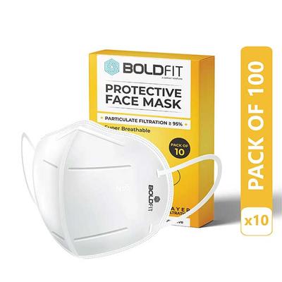 Boldfit N95 Protective Face Mask (Pack of 100) - Face Mask