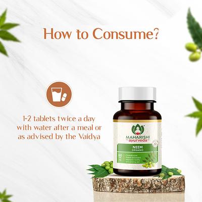 Maharishi Ayurveda Organic Neem Tablet 60's - Pure Herbs