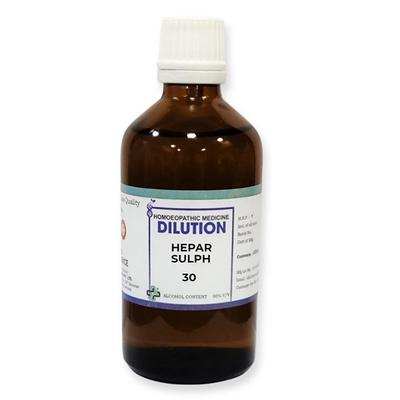 LDD Bioscience Dilution Hepar Sulph 30 Liquid 100 ml - Dilutions