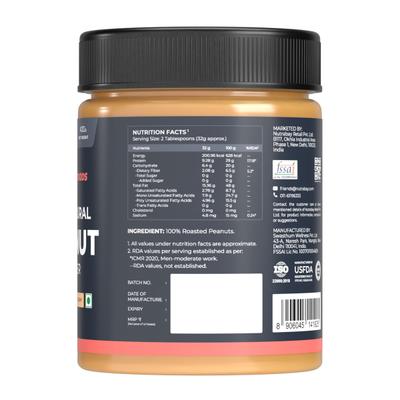 Nutrabay Foods All Natural Peanut Butter - Unsweetened, Creamy 400 gm - Weight Loss