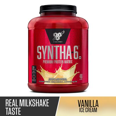 BSN Syntha-6 Premium Protein Matrix Powder - Vanilla Ice Cream Flavour 5 lb - Workout Essentials