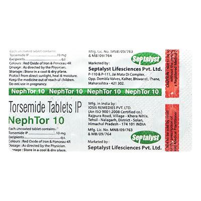 NEPHTOR 10mg Tablet 10's - Hypertension-Diu