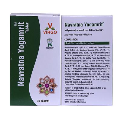 Virgo Navratna Yogamrit Tablet 30's - Speciality Medicines