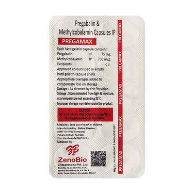 PREGAMAX Capsule 10's - Neuropathic Pain-Dru