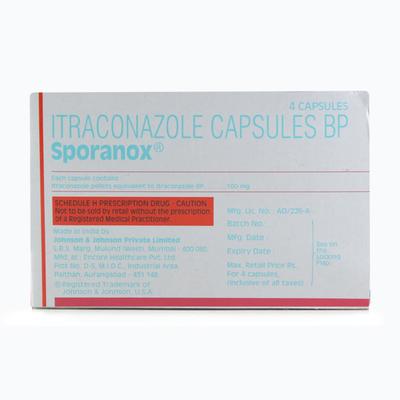 Sporanox Capsule 4'S - Fungal Infections-Anf