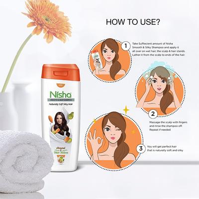 Nisha Shampoo - Almond & Olive Actives 180 ml - Shampoos