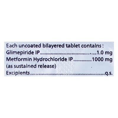 GLYCINOVA G FORTE 1mg Tablet 10's - Diabetes-Ant