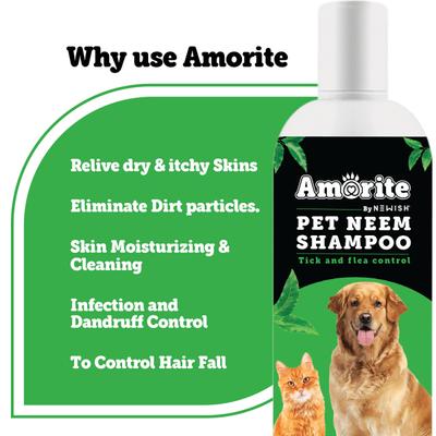 Amorite Pet Neem Shampoo 300ml and Fresh Coat Spray 200ml 1's - Pet Grooming