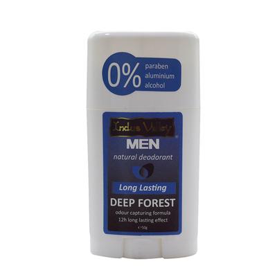 Indus Valley Men Natural Deodorant - Deep Forest 50 gm - Men Perfumes (Edt/Edp)