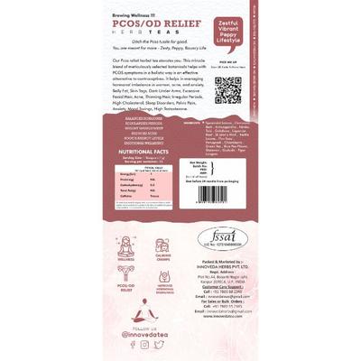 Innoveda PCOS/OD Relief Herbal Tea Whole tea leaves 50 gm - Teas