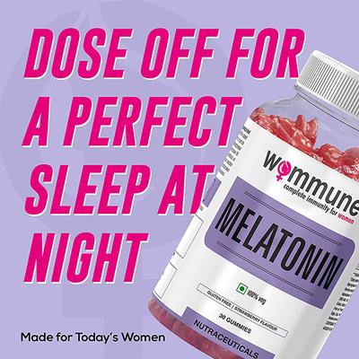 Wommune Melatonin Gummies - Strawberry 30's - Mental Health